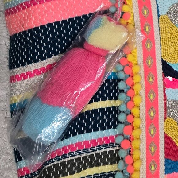 NWT  America and Beyond Isabella Embellished Hand Beaded Tote Isabella Embellish - Picture 7 of 13